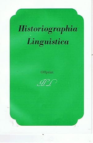 Historiographia Linguistica nr. XV:1/2. 109-128 - International Journal for the history of the La...