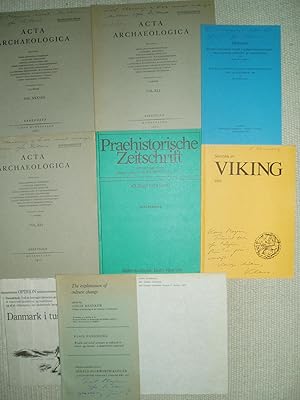 Imagen del vendedor de a collection of 9 offprints and newspaper clippings concerning Scandinavian archaeology, ca. 1967-1983 a la venta por Expatriate Bookshop of Denmark