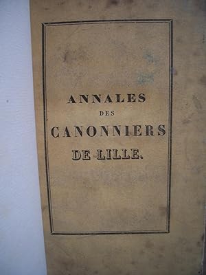 ANNALES des CANONNIERS de LILLE