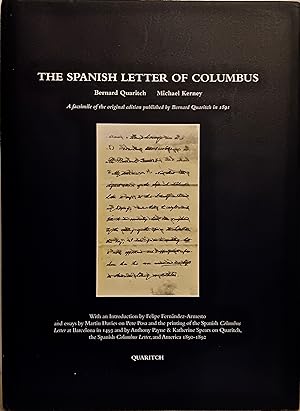 The Spanish Letter of Columbus: A Facsimile of the Original Edition Published by Bernard Quaritch...