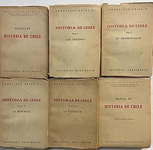 Six volumes: - Manual De Historia De Chile, Historia De Chile Tomo I, Los Origenes, Historia De C...