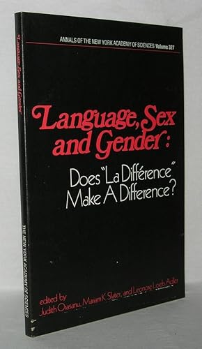Image du vendeur pour LANGUAGE, SEX AND GENDER Does La Difference Make a Difference mis en vente par Evolving Lens Bookseller