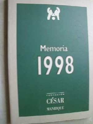MEMORIA 1998 de la Fundación César Manrique.
