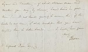 21 autograph letters, signed, to William Hepworth Dixon