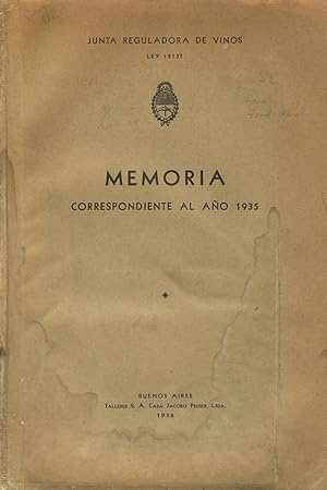 Memoria correspondiente al ano 1935