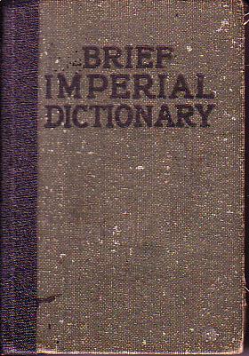 Bild des Verkufers fr Webster's Brief Imperial Dictionary of the English Language zum Verkauf von Monroe Bridge Books, MABA Member
