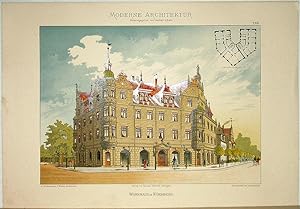 Wohnhaus in Nürnberg. [Ausgeführt von G. F. Hildenbrand, C. Walter, Architekten]. Tafel 69 aus: M...