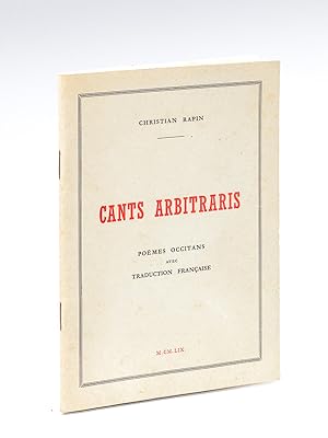 Seller image for Cants Arbitraris. Pomes occitans avec traduction franaise. for sale by Librairie du Cardinal