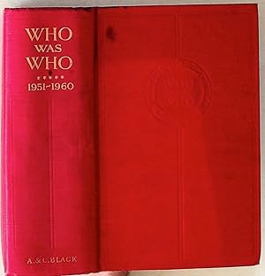 Who Was Who. Volume V. A Companion to Who's Who Containing the Biographies of Those who died duri...