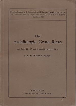 Die Archäologie Costa Ricas erläutert an der Sammlung Felix Wiss im Museum der Naturhistorischen ...
