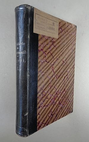 Monatshefte für Mathematik und Physik. I. Jahrgang. Wien, Manz 1890. 8°. IV, 484 S., Hldr. d. Zt....