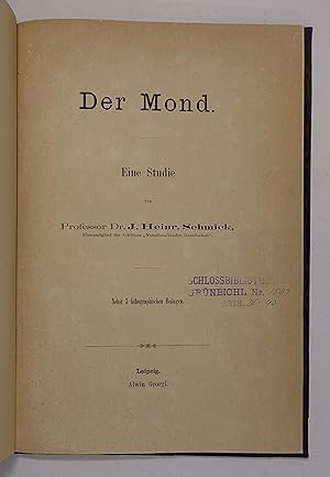 Der Mond. Eine Studie. Leipzig, A. Georgi o.J. (um 1880). 8°. 2 Bll., 68 S., mit 3 (getönt) litho...