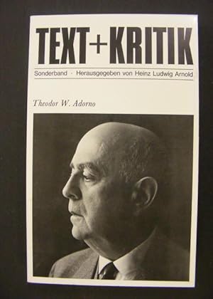 text + kritik Sonderband Theodor W. Adorno