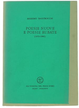 Imagen del vendedor de POESIE NUOVE E POESIE RUBATE (1979-1980): a la venta por Bergoglio Libri d'Epoca