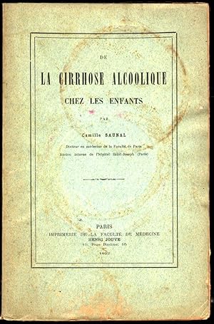 La cirrhose alcoolique chez les enfants. Thèse de médecine