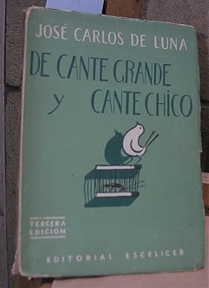 DE CANTE GRANDE Y CANTE CHICO. Portada y dibujos del autor. Obras Completas Tomo I