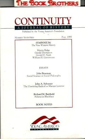 Bild des Verkufers fr Continuity:A Journal of History,Number 17,Fall 1993 zum Verkauf von THE BOOK BROTHERS