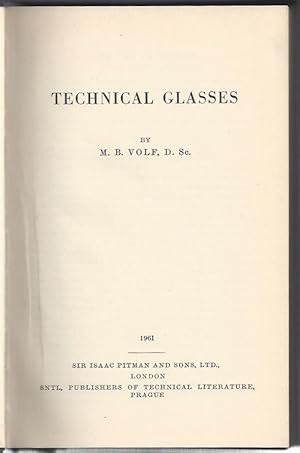 Imagen del vendedor de Technical Glasses a la venta por Kuenzig Books ( ABAA / ILAB )