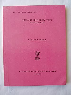 Imagen del vendedor de Language Proficiency Tests in Malayalam a la venta por Expatriate Bookshop of Denmark