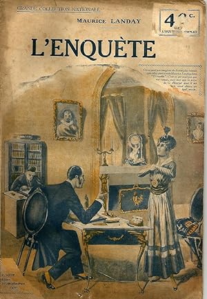 Imagen del vendedor de L'enqute a la venta por Librairie l'Aspidistra