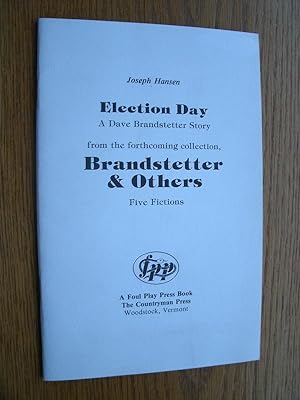 Bild des Verkufers fr Brandstetter & Others "Election Day" zum Verkauf von Scene of the Crime, ABAC, IOBA