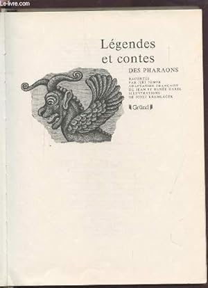 Seller image for LEGENDES ET CONTES DES PHARAONS. for sale by Le-Livre