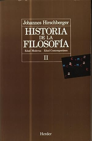 Historia De La Filosofia .Tomo 2 edad moderna edad contemporanea