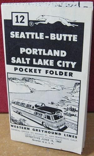 Western Greyhound Schedules Seattle-Butte Portland Salt Lake City