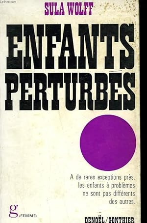 Seller image for ENFANTS PERTURBES. for sale by Le-Livre