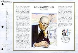 Seller image for FEUILLET ARTISTIQUE PHILATELIQUE - CEF - N 858 - LE CORBUSIER 1887-1965 for sale by Le-Livre