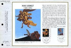 Seller image for FEUILLET ARTISTIQUE PHILATELIQUE - CEF - N 1063 - MAX ERNST 1891-1976 for sale by Le-Livre