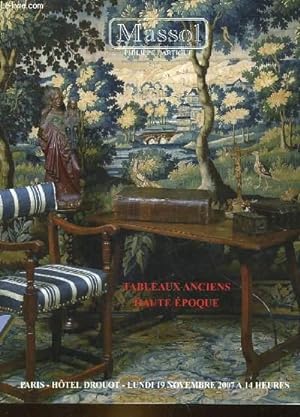 Bild des Verkufers fr 1 CATALOGUE DE VENTE AUX ENCHERES - TABLEAX ANCIENS - HAUTE EPOQUE zum Verkauf von Le-Livre