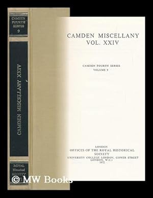 Bild des Verkufers fr Camden Miscellany Vol. 24 zum Verkauf von MW Books Ltd.