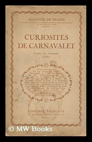 Imagen del vendedor de Curiosites De Carnavalet : D'Apr s Des Documents Indits a la venta por MW Books Ltd.