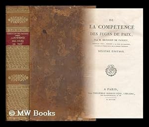 Seller image for De La Competence Des Juges De Paix for sale by MW Books Ltd.