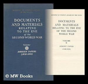 Seller image for Documents and Materials Relating to the Eve of the Second World War / Ministry of Foreign Affairs of the USSR for sale by MW Books