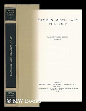 Bild des Verkufers fr Camden Miscellany Vol. 24 zum Verkauf von MW Books