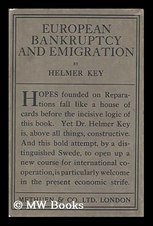 Seller image for European Bankruptcy & Emigration / by Helmer Key, D. Ph. with Two Maps for sale by MW Books Ltd.