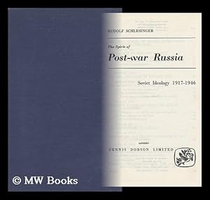 Image du vendeur pour The Spirit of Post-War Russia : Soviet Ideology, 1917-1946 mis en vente par MW Books