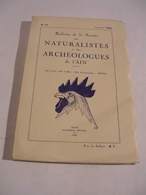 BULLETIN DE LA SOCIETE DES NATURALISTES ET DES ARCHEOLOGUES DE l' AIN , NUMERO 77