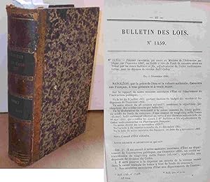 Bild des Verkufers fr ETABLISSEMENTS REPUTES INSALUBRES - BULLETIN DES LOIS DE L'EMPIRE FRANCAIS - XI SERIE - PREMIER SEMESTRE 1867 - TOME XXIX - NUMERO 1459 zum Verkauf von Livres 113