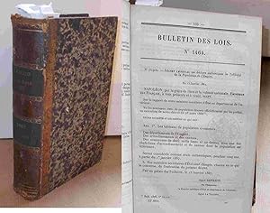 Bild des Verkufers fr POPULATION DE L'EMPIRE - BULLETIN DES LOIS DE L'EMPIRE FRANCAIS- XI SERIE - PREMIER SEMESTRE 1867 - TOME XXIX - NUMERO 1464 zum Verkauf von Livres 113