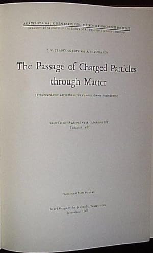 Imagen del vendedor de The Passage of Charged Particles Through Matter a la venta por Virtual Books