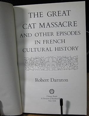 Seller image for The Great Cat Massacre: And Other Episodes in French Cultural History for sale by Phyllis35