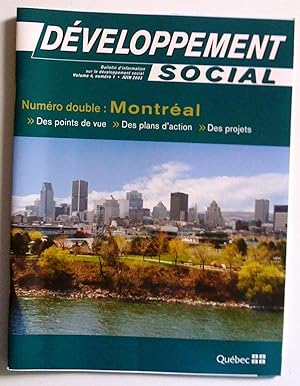 Montréal: des points de vue, des plans d'action, des projets
