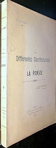 Seller image for Les Diffrentes manifestations de la pense. for sale by Le Chemin des philosophes