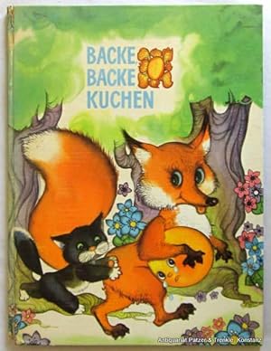 Seller image for Lettische Kinderreime und Mrchen. Riga, Liesma, 1974. Kl.-fol. Mit zahlreichen farbigen Illustrationen von Ilona Ceipe. 40 S., 2 Bl. Or.-Pp.; Kapitale beschdigt. for sale by Jrgen Patzer