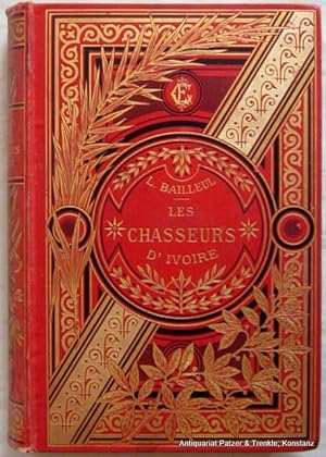 Les Chasseurs d'Ivoire. Paris, Lefèvre, ca. 1880. Mit Frontispiz, 29 mitpaginierten Tafeln u. zah...