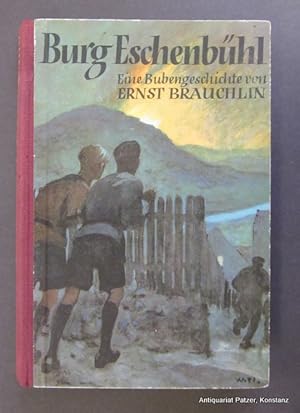 Bild des Verkufers fr Burg Eschenbhl. Eine Bubengeschichte aus unseren Tagen. Zrich u. Leipzig, Orell Fssli, 1936. Mit 20 teils ganzseitigen Illustrationen von Willy Planck. 249 S., 3 Bl. Farbiger Or.-Hlwd.; etw. gelockert, Kanten beschabt. - Etwas fingerfleckig. zum Verkauf von Jrgen Patzer