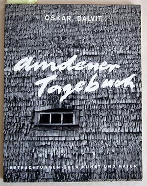 Seller image for Amdener Tagebuch. Betrachtungen ber Kunst und Natur. Zrich, Rascher, 1961. Mit Tafelabb. 48 S. Or.-Brosch. for sale by Jrgen Patzer